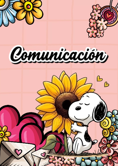 Portada de Comunicación Editable para Imprimir Gratis