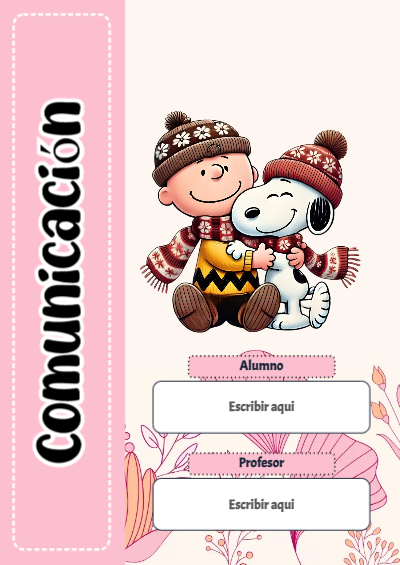 Portada de comunicación Editable para Imprimir Gratis