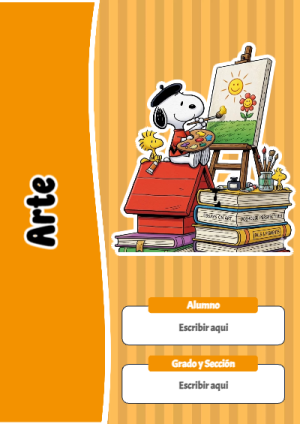 Portada de Snoopy de Arte para cuaderno con estilo creativo - disponible para descarga gratuita