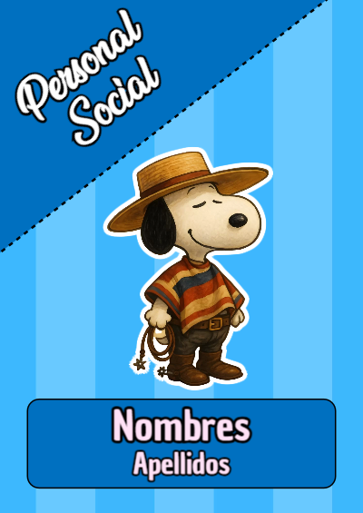 Portada de Snoopy de Personal Social Editable para Imprimir Gratis