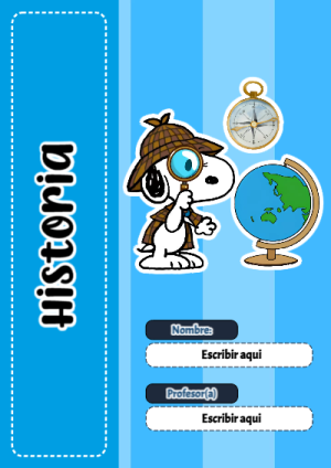 Portada de Snoopy de Snoopy de Historia para cuaderno ideal para niños - creación especial de Mini Canva