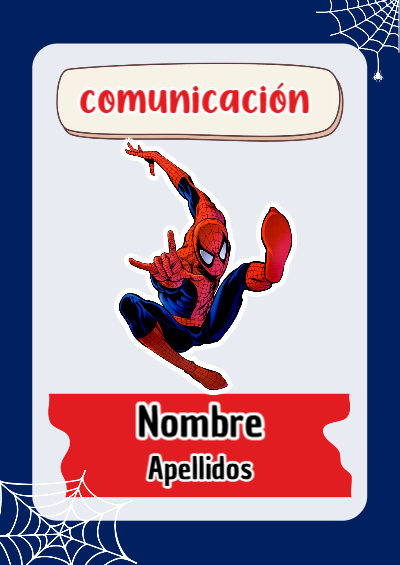 Portada de Spiderman de Comunicación Editable para Imprimir Gratis