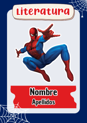 Portada de Spiderman de Literatura para cuaderno para primaria - ideal para cuadernos de espiral