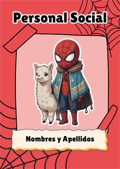 Portada de Spiderman de Spiderman de Personal Social Editable para Imprimir Gratis