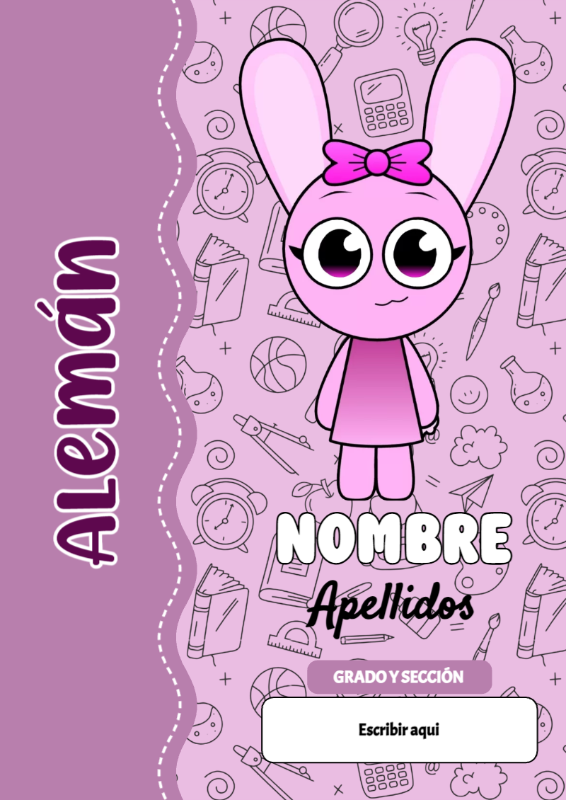 Portada de Sprunki de Alemán para cuaderno bonita para imprimir - disponible para descarga gratuita