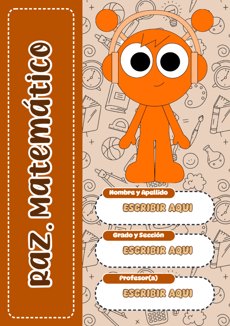 Portada de Sprunki de Raz. Matemático Editable para Imprimir Gratis