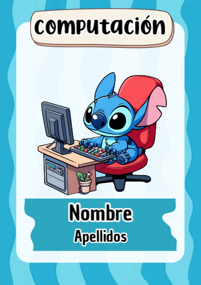 Portada de Stitch de Computación Editable para Imprimir Gratis