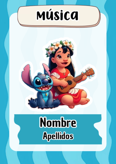 Portada de Stitch de Música para cuaderno con estilo creativo - ideal para cuadernos de espiral