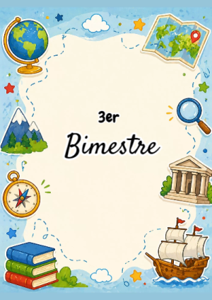 Portada de Tercer 3er bimestre para cuaderno para estudiantes - tendencia educativa 2026