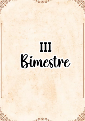 Portada de Tercer 3er bimestre para cuaderno llamativa y bonita - con colores vivos y llamativos