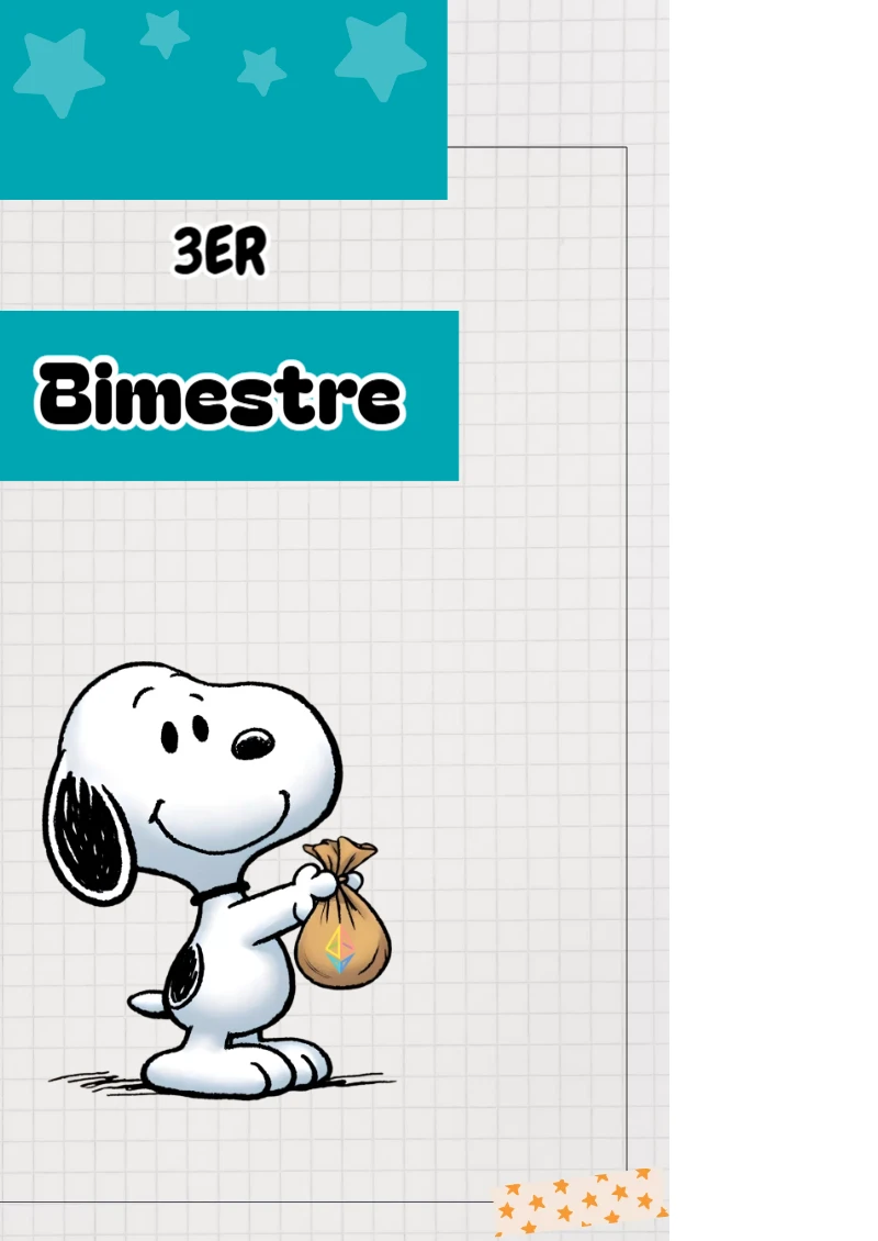Portada de Tercer Bimestre CINNAMOROLL para cuaderno con estilo creativo - para personalizar tus materias