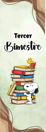 Portada de Tercer Bimestre para cuaderno ideal para niños - formato digital listo para usar