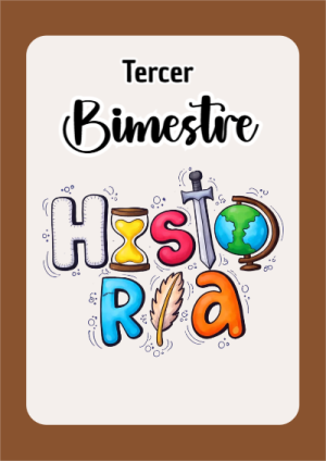 Portada de Tercer Bimestre para cuaderno bonita para imprimir - diseño exclusivo y original