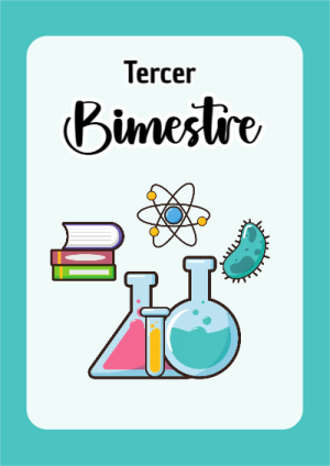 Portada de Tercer Bimestre para cuaderno para niños de primaria - para el regreso a clases