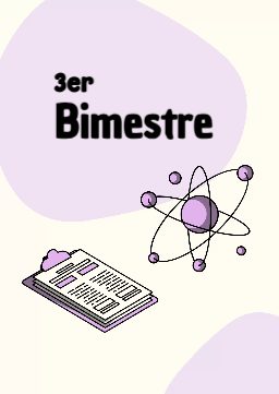 Portada de Tercer Bimestre para cuaderno colorida y creativa - formato digital listo para usar