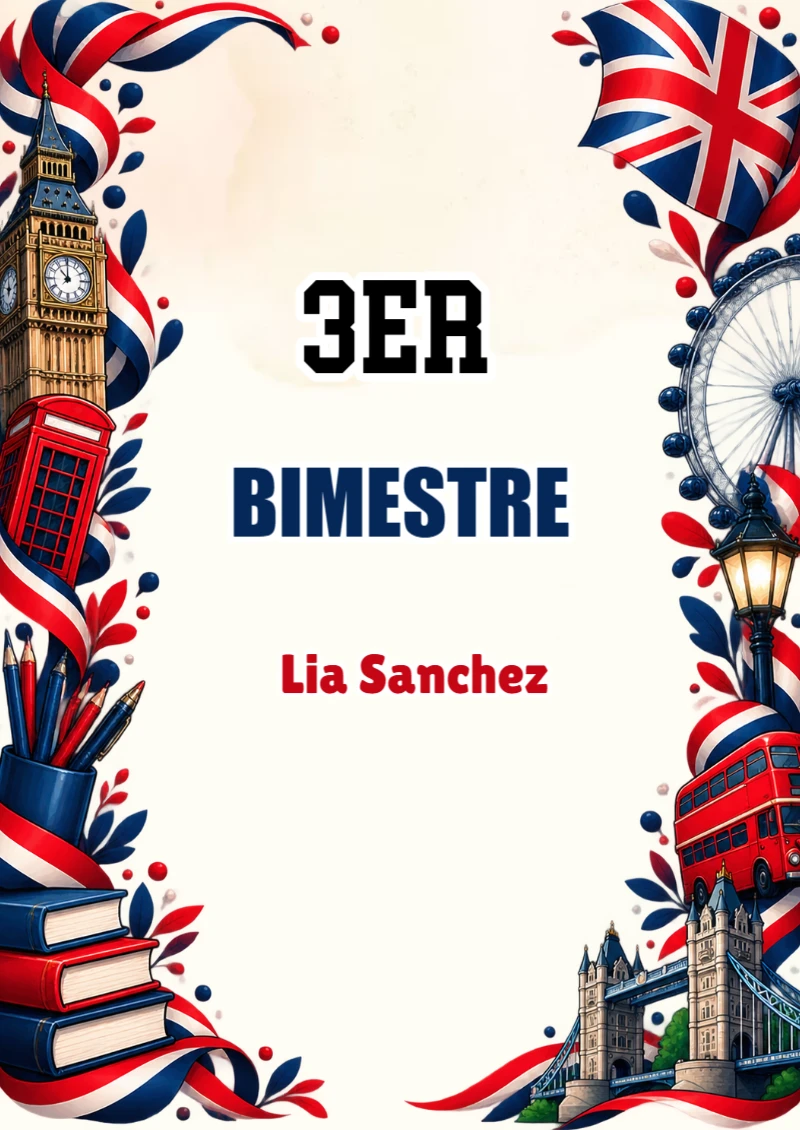 Portada de Tercer Bimestre para cuaderno con estilo infantil - disponible para descarga gratuita