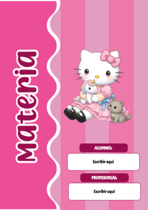 Portada de test para cuaderno con estilo infantil - formato digital listo para usar