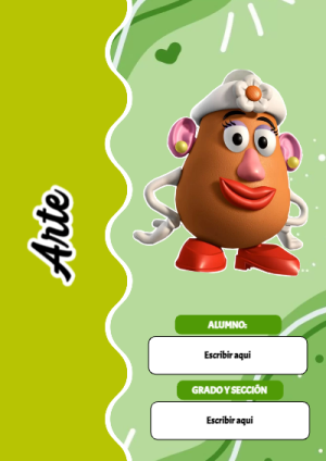 Portada de Toy Story de Arte para cuaderno ideal para niños - para personalizar tus materias