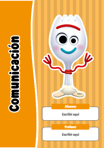 Portada de Toy Story de Comunicación Editable para Imprimir Gratis