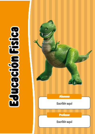 Portada de Toy Story de Educación Física Editable para Imprimir Gratis