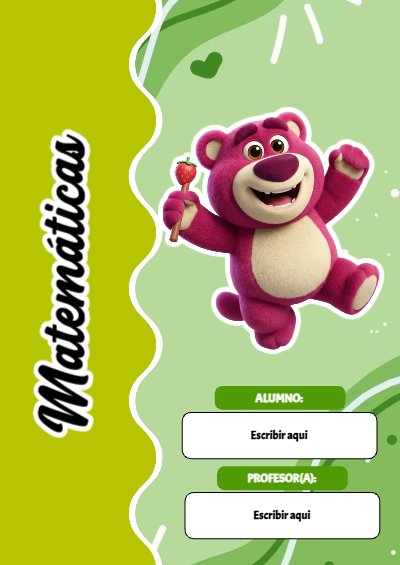 Portada de Toy Story de Matemáticas Editable para Imprimir Gratis