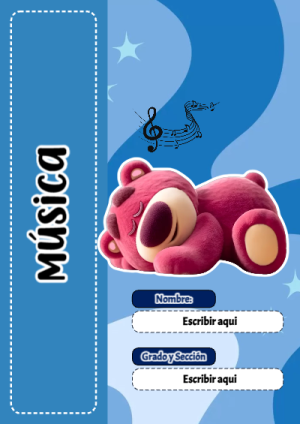 Portada de Toy Story de Música para cuaderno con estilo creativo - para personalizar tus materias