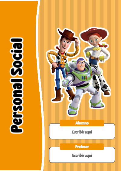 Portada de Toy Story de Personal Social Editable para Imprimir Gratis