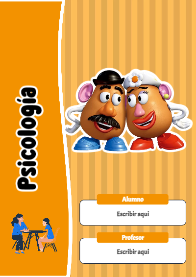 Portada de Toy Story de Psicología Editable para Imprimir Gratis