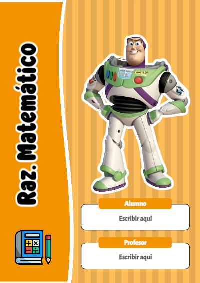 Portada de Toy Story de Raz. Matemático Editable para Imprimir Gratis
