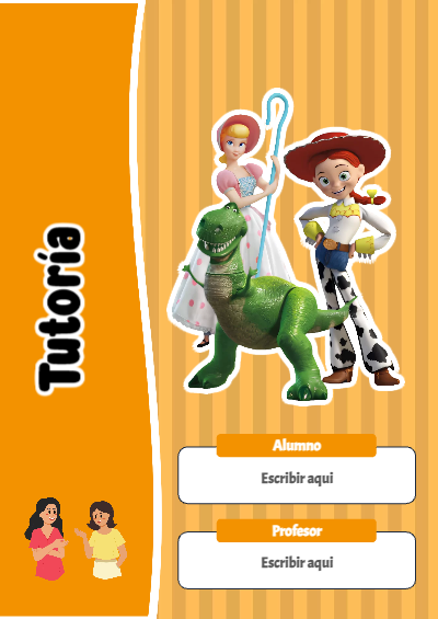 Portada de Toy Story de Tutoría Editable para Imprimir Gratis