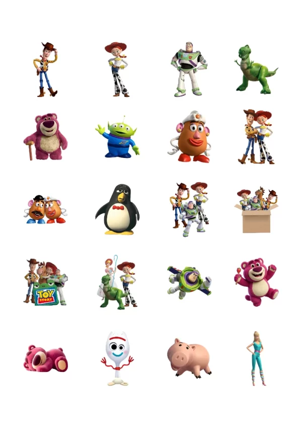 Stickers de TOY STORY para Imprimir y Recortar Gratis (Diseño 1) para imprimir y recortar gratis - para el regreso a clases