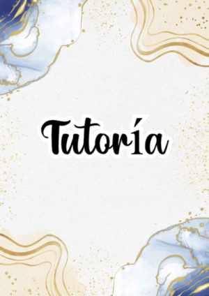 Portada de Tutoría para cuaderno decorativa y bonita - ideal para el nuevo año escolar