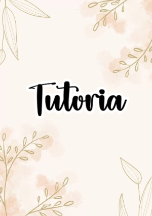 Portada de Tutoría para cuaderno con diseño escolar - para personalizar tus materias