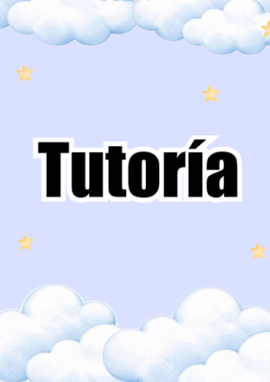 Portada de Tutoría para cuaderno ideal para niños - para personalizar tus materias