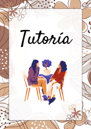 Portada de Tutoría para cuaderno para estudiantes - creación especial de Mini Canva