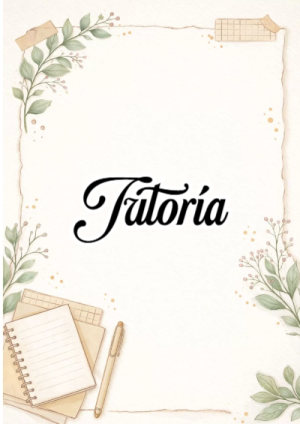 Portada de Tutoría para cuaderno en formato A4 - disponible para descarga gratuita