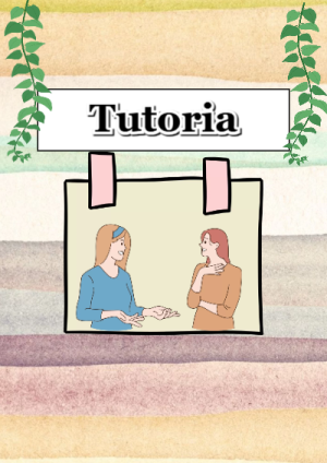 Portada de tutoria para cuaderno con diseño bonito - para el regreso a clases