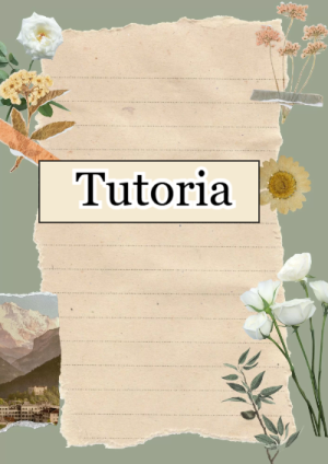 Portada de tutoria para cuaderno para clases - ideal para el nuevo año escolar