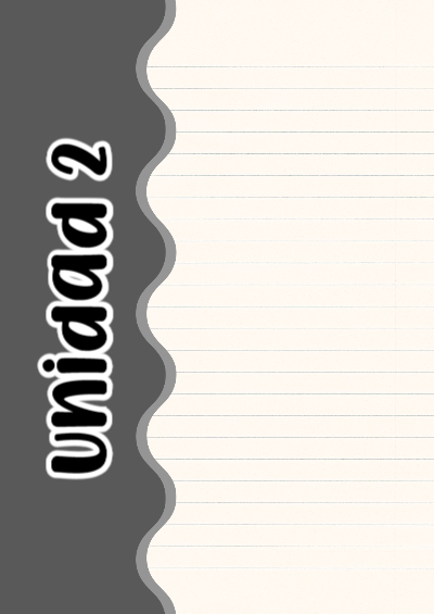 Portada de Unidad 2 Editable para Imprimir Gratis