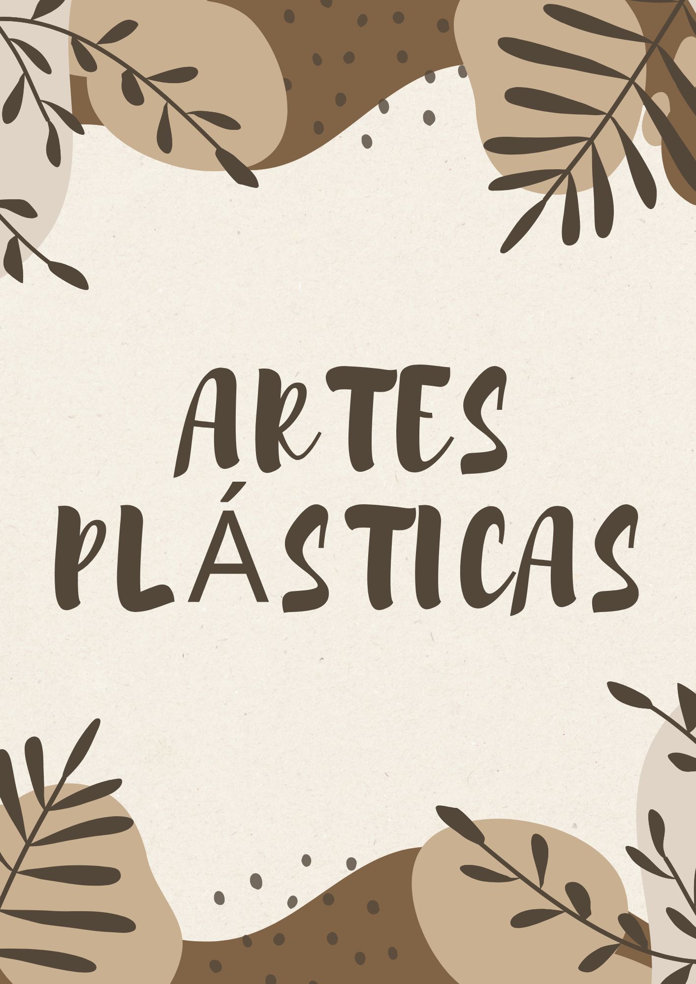 portadas de artes plasticas