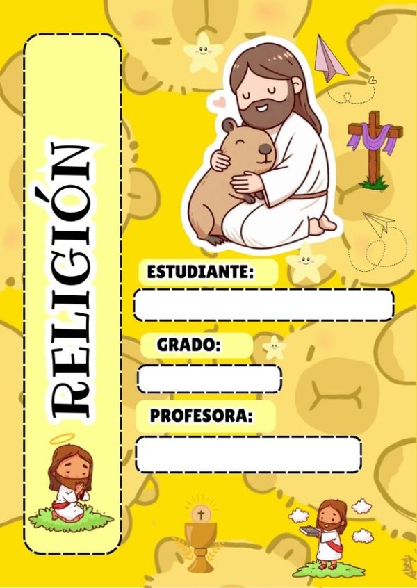Portada de Capibara para cuaderno tamaño A4