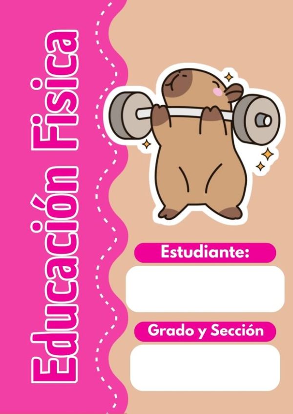 Portadas de Capibara para cuadernos de primaria