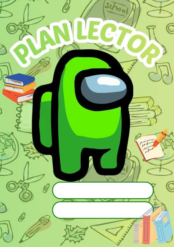 Portada de Among Us para cuaderno tamaño A4