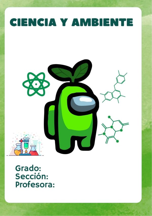 Portada de cuaderno Among Us para imprimir gratis