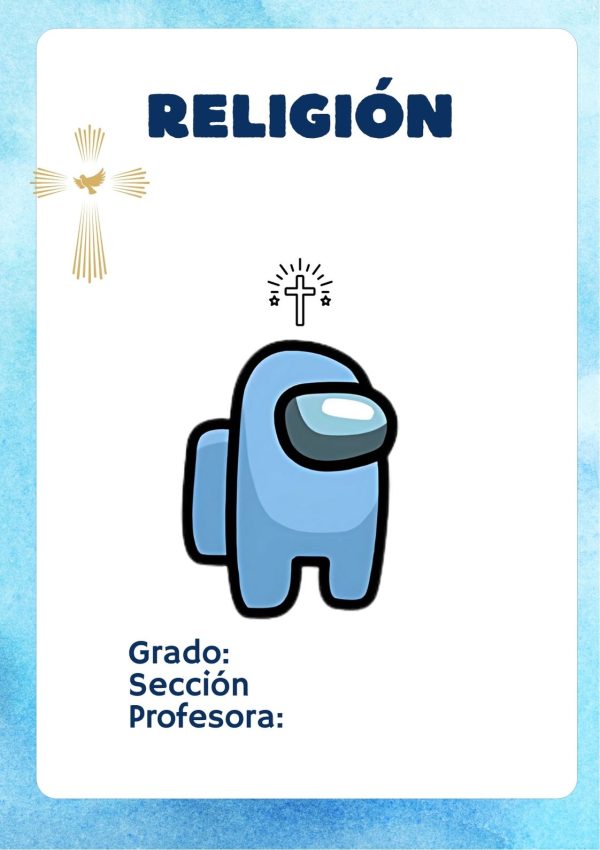 Portada creativa de Among Us para cuaderno