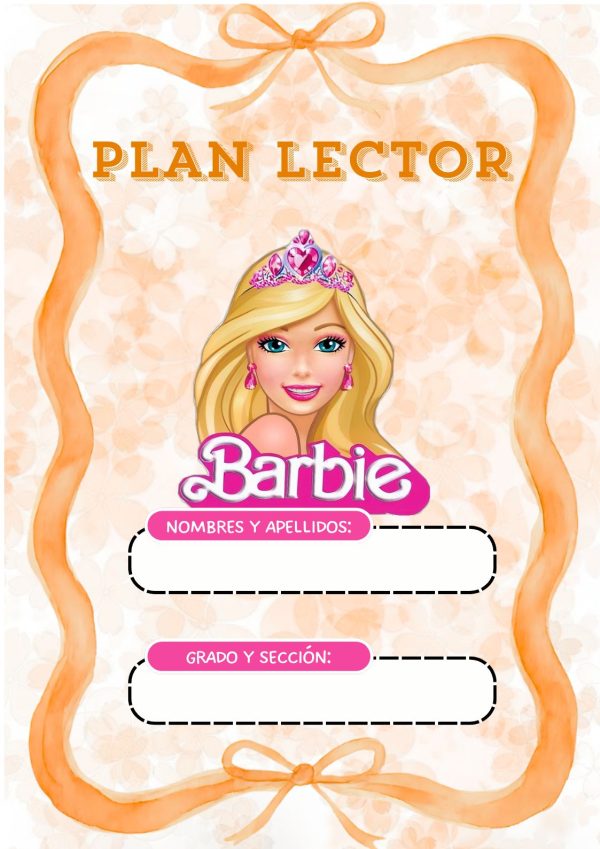 Portadas escolares de Barbie para imprimir