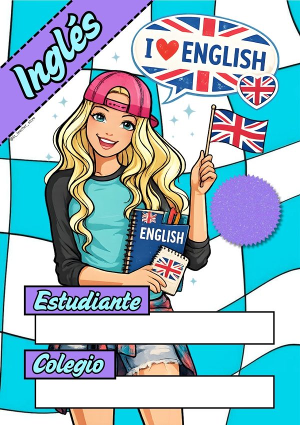 Portada de Barbie para cuaderno escolar