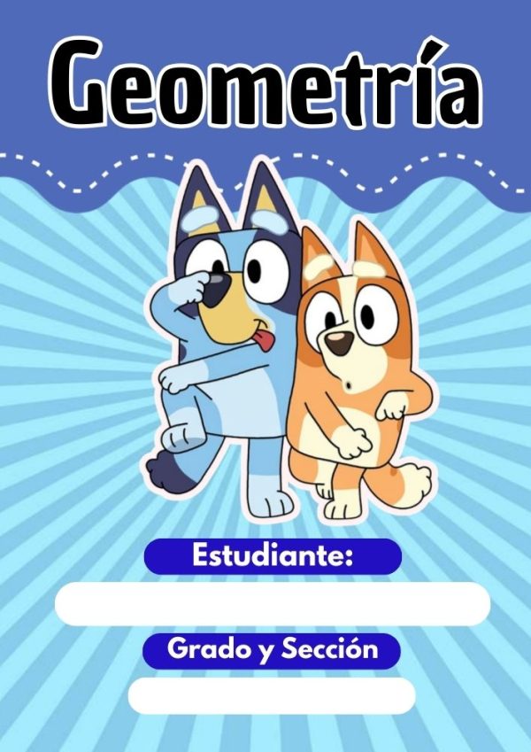 Portada de cuaderno de bluey para imprimir