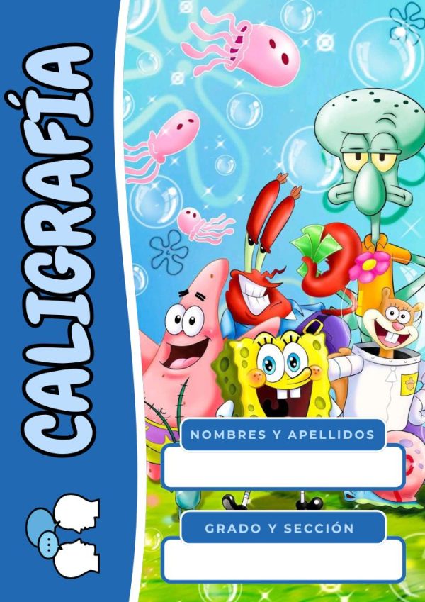 Portadas de Bob Esponja para cuadernos