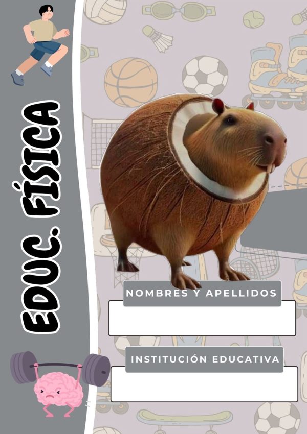 Portadas escolares de Brainrot para imprimir